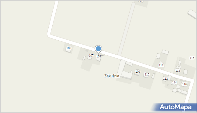 Gierczyce, Gierczyce, 108, mapa Gierczyce