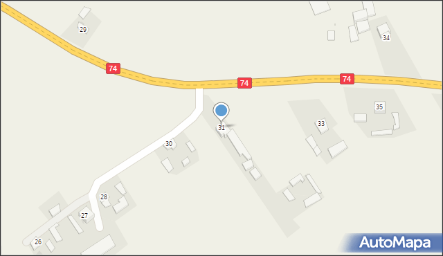 Gierczyce, Gierczyce, 31, mapa Gierczyce