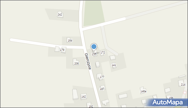 Gierczyce, Gierczyce, 235, mapa Gierczyce