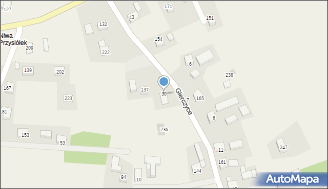 Gierczyce, Gierczyce, 30, mapa Gierczyce