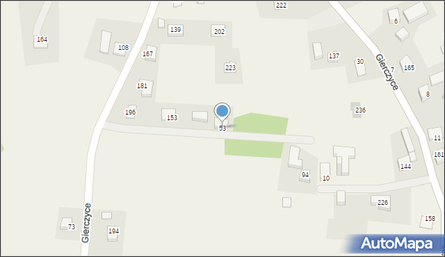 Gierczyce, Gierczyce, 53, mapa Gierczyce