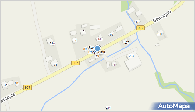 Gierczyce, Gierczyce, 59, mapa Gierczyce