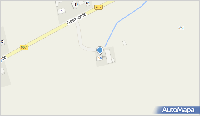 Gierczyce, Gierczyce, 76, mapa Gierczyce