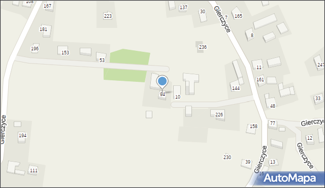 Gierczyce, Gierczyce, 94, mapa Gierczyce