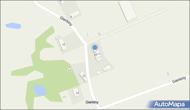 Gierkiny, Gierkiny, 10, mapa Gierkiny