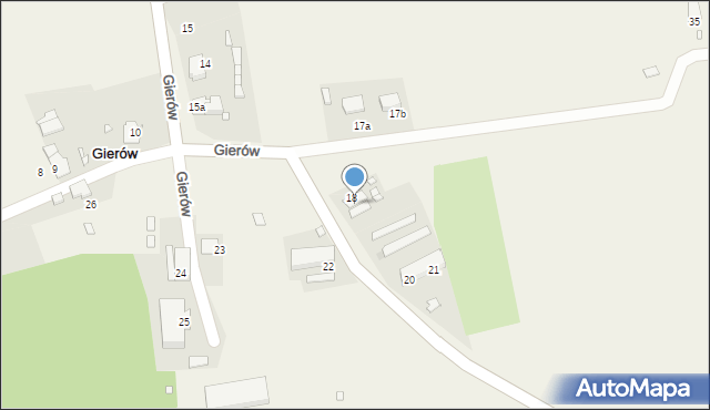 Gierów, Gierów, 19, mapa Gierów