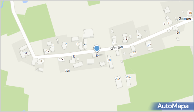 Gierów, Gierów, 30, mapa Gierów