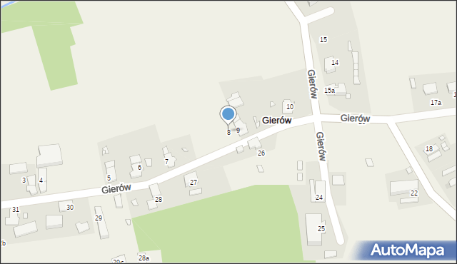Gierów, Gierów, 8, mapa Gierów