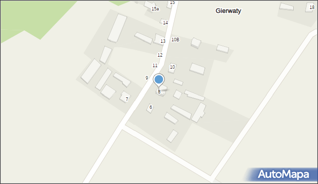 Gierwaty, Gierwaty, 8, mapa Gierwaty