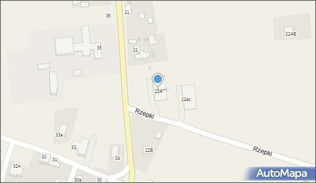 Gierzwałd, Gierzwałd, 22A, mapa Gierzwałd