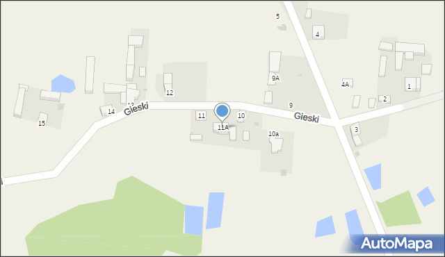 Gieski, Gieski, 11A, mapa Gieski