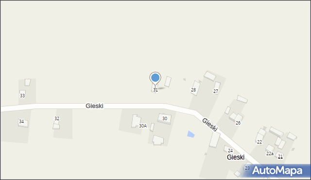 Gieski, Gieski, 31, mapa Gieski