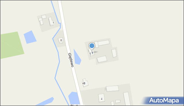 Giętlewo, Giętlewo, 6, mapa Giętlewo