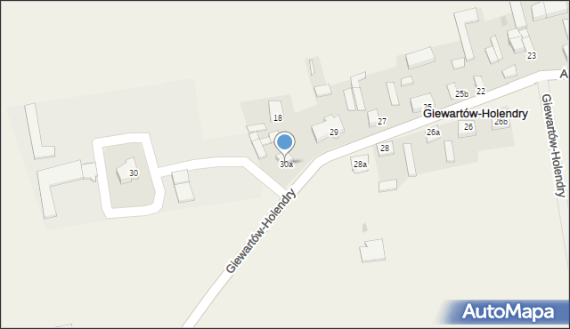 Giewartów-Holendry, Giewartów-Holendry, 30a, mapa Giewartów-Holendry