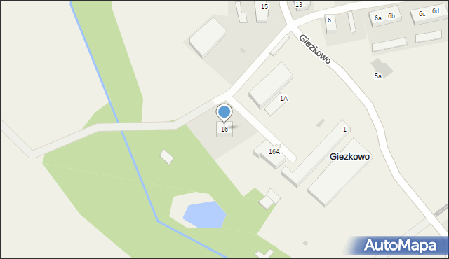 Giezkowo, Giezkowo, 16, mapa Giezkowo