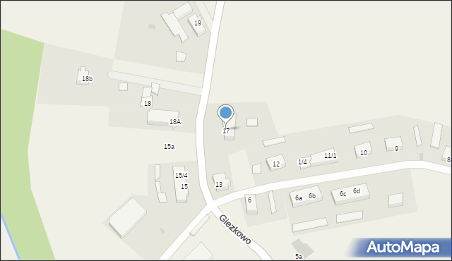 Giezkowo, Giezkowo, 17, mapa Giezkowo