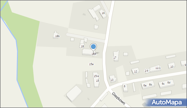 Giezkowo, Giezkowo, 18A, mapa Giezkowo