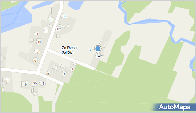 Gilów, Gilów, 1A, mapa Gilów