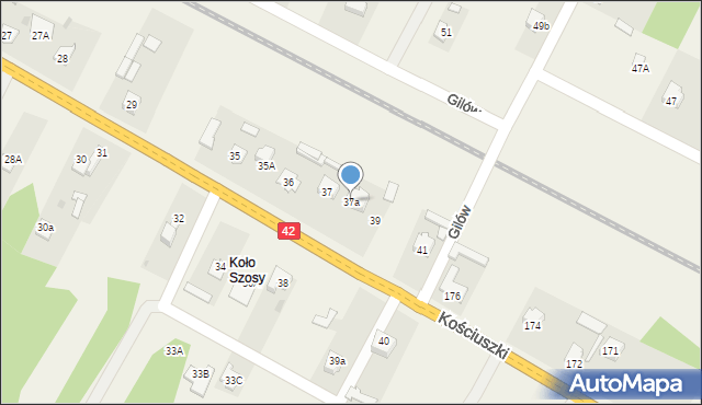 Gilów, Gilów, 37a, mapa Gilów