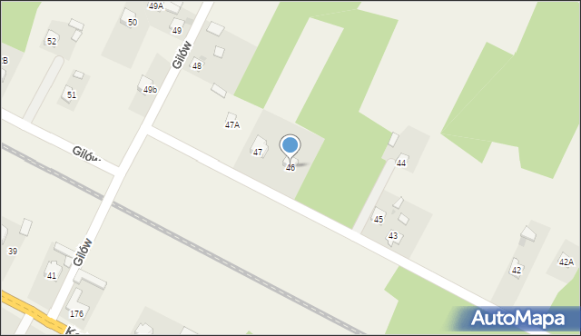 Gilów, Gilów, 46, mapa Gilów