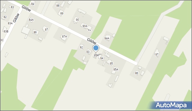 Gilów, Gilów, 93A, mapa Gilów