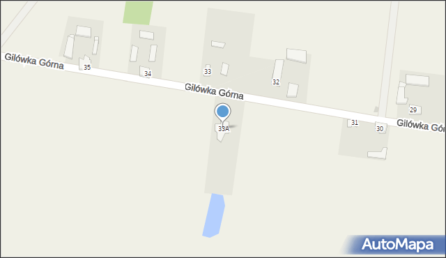 Gilówka Górna, Gilówka Górna, 33A, mapa Gilówka Górna