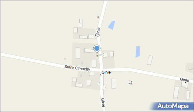 Ginie, Ginie, 6, mapa Ginie