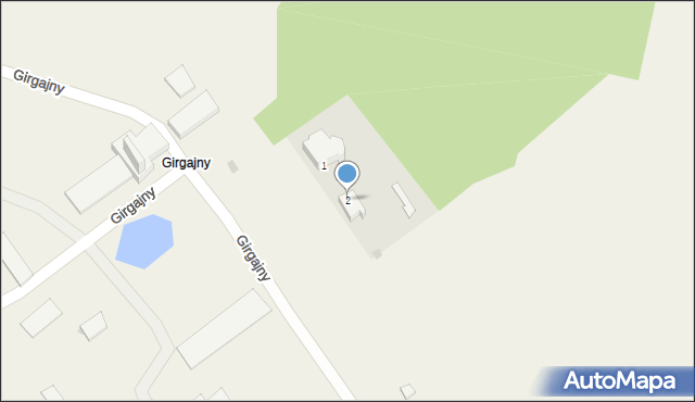 Girgajny, Girgajny, 2, mapa Girgajny