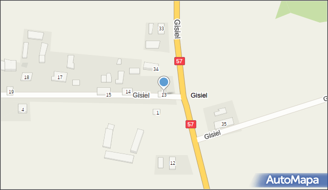 Gisiel, Gisiel, 13, mapa Gisiel