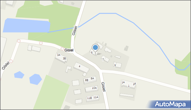 Gisiel, Gisiel, 5A, mapa Gisiel