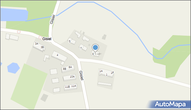 Gisiel, Gisiel, 9a, mapa Gisiel