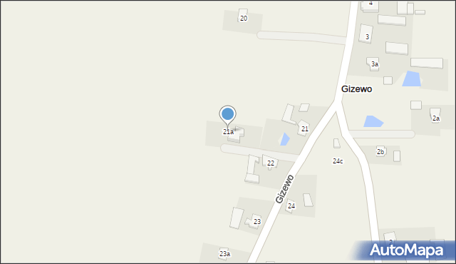 Gizewo, Gizewo, 21a, mapa Gizewo