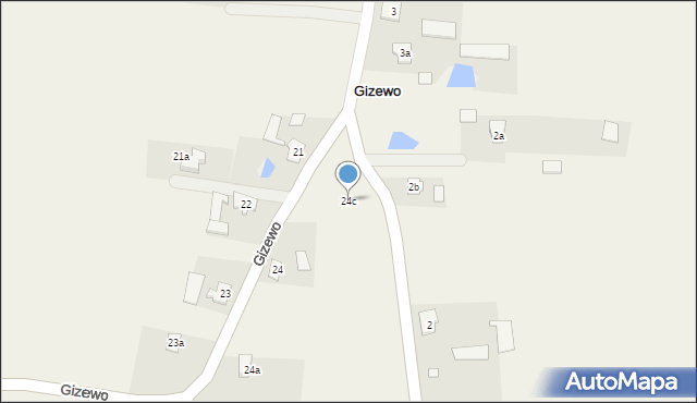 Gizewo, Gizewo, 24c, mapa Gizewo