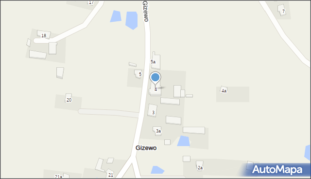 Gizewo, Gizewo, 4, mapa Gizewo