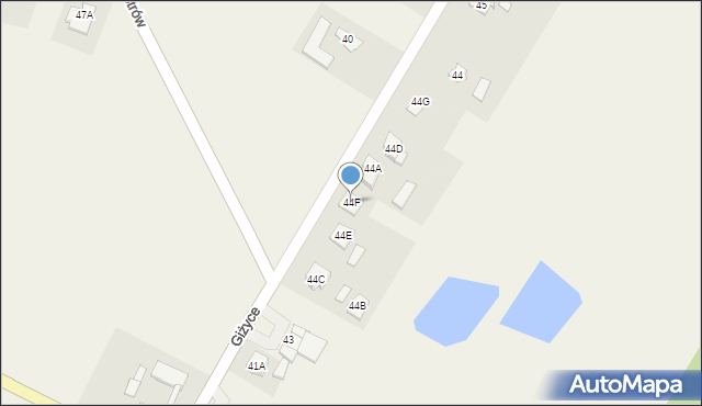 Giżyce, Giżyce, 44F, mapa Giżyce
