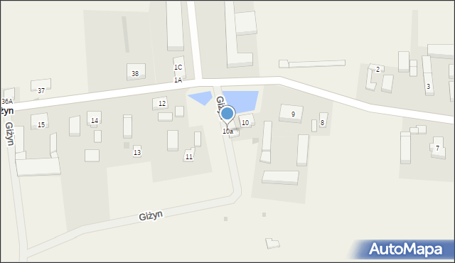 Giżyn, Giżyn, 10a, mapa Giżyn
