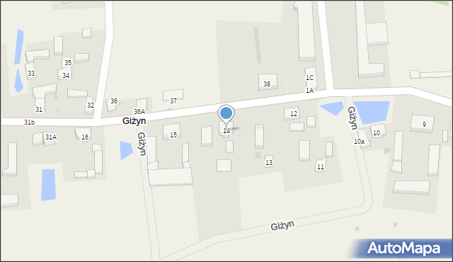 Giżyn, Giżyn, 14, mapa Giżyn