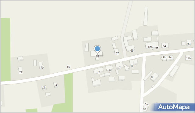 Giżyn, Giżyn, 68, mapa Giżyn