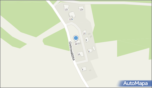 Gronity, Gietrzwałdzka, 14, mapa Gronity
