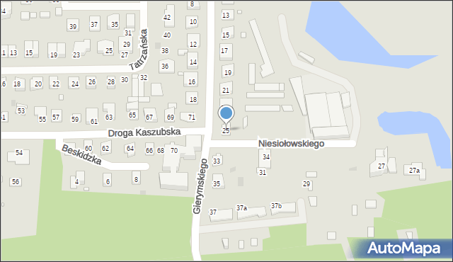 Grudziądz, Gierymskiego Aleksandra, 25, mapa Grudziądza