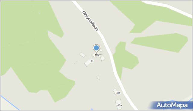 Grudziądz, Gierymskiego Aleksandra, 38a, mapa Grudziądza