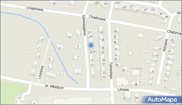 Jelcz-Laskowice, Gimnazjalna, 10, mapa Jelcz-Laskowice