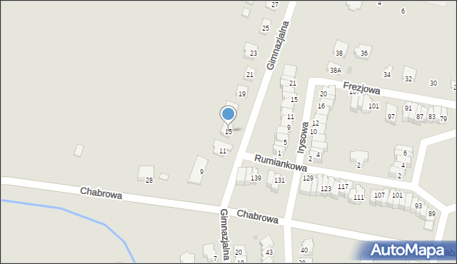 Jelcz-Laskowice, Gimnazjalna, 15, mapa Jelcz-Laskowice