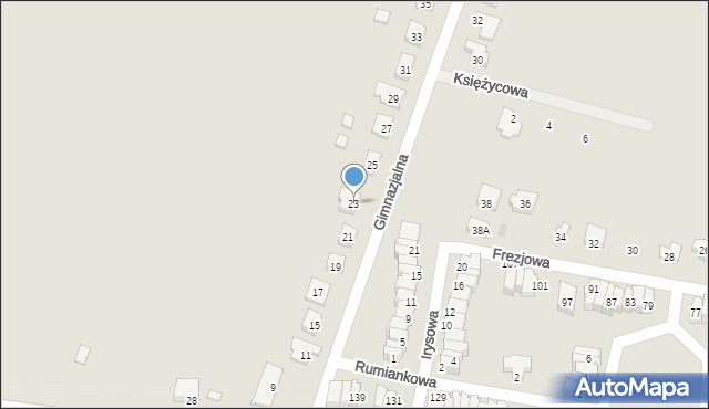 Jelcz-Laskowice, Gimnazjalna, 23, mapa Jelcz-Laskowice