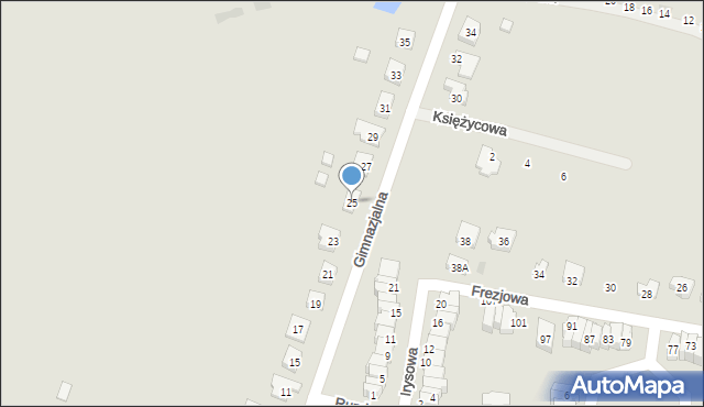 Jelcz-Laskowice, Gimnazjalna, 25, mapa Jelcz-Laskowice