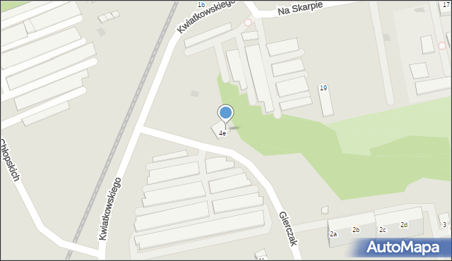 Koszalin, Gierczak Emilii, 16, mapa Koszalina