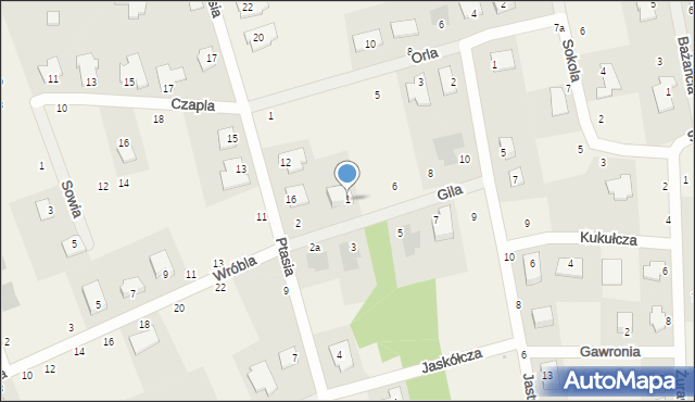 Łochowice, Gila, 1, mapa Łochowice