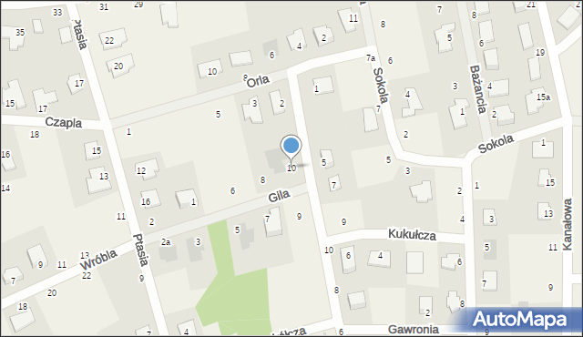 Łochowice, Gila, 10, mapa Łochowice