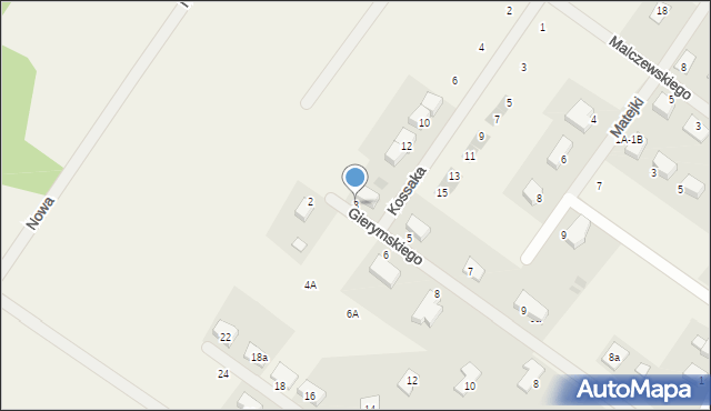 Miłoszyce, Gierymskiego Aleksandra, 3, mapa Miłoszyce