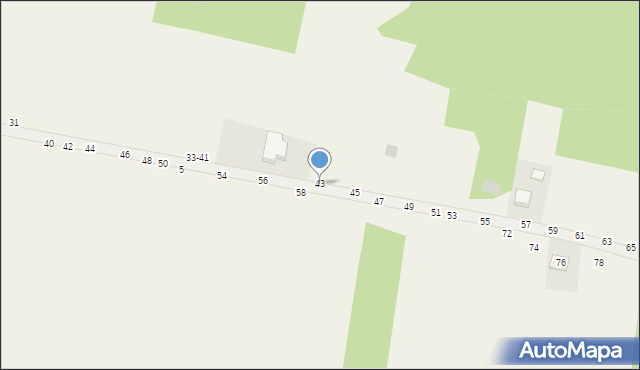 Mokrzyska, Gibałówka, 43, mapa Mokrzyska